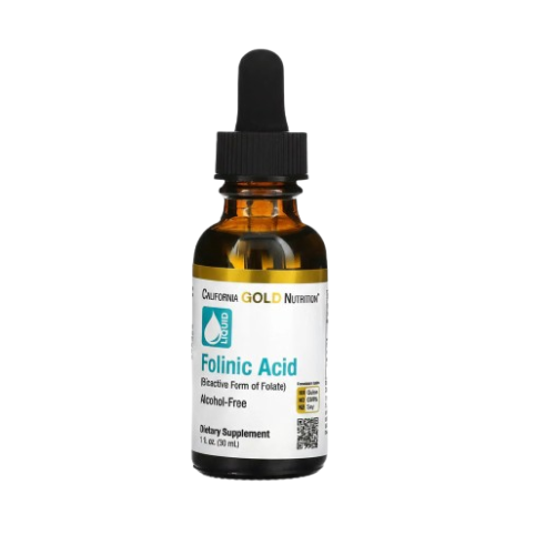 Buy California Gold Nutrition Folinic Acid Liquid | Alcohol-Free Folate ...