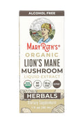 Box of Mary Ruth's Organic Lion's Mane Mushroom Liquid Extract on a white background