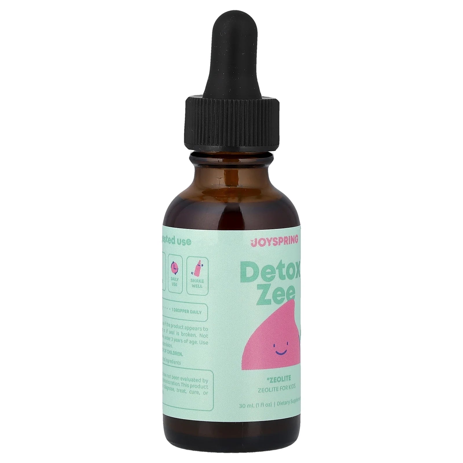 Bottle of Joyspring Detox Zee on a white background